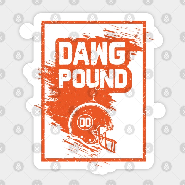 Dawg Pound Sticker by Ribsa